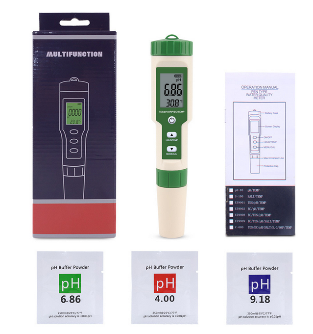 Digital Multifunction 5 in 1 PH/TDS/EC/ORP/Temp Meter